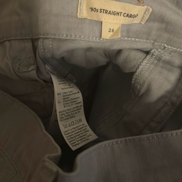 $108 Madewell Garment-Dyed Low-Slung Straight Cargo Pants size 28 m1 - Picture 7 of 7